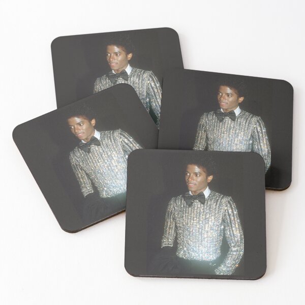 Item preview, Young Michael Jackson in a glittery shirt (sequins) designed and sold by MJ Fan 1996.