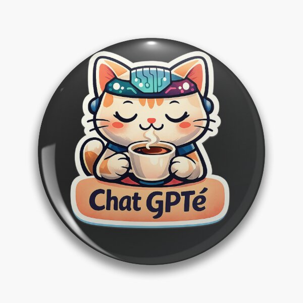 Item preview, GPTe Cat Sticker designed and sold by VibeCraft-Studio.