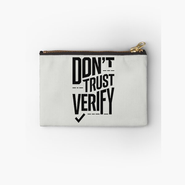 Item preview, Bitcoin Crypto Slogan Don't Trust Verify designed and sold by WAMTEES.