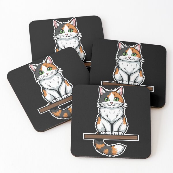 Item preview, Cute Calico Cat Sitting Vintage Portrait designed and sold by PixelStudioBe.