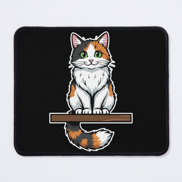 Item preview, Cute Calico Cat Sitting Vintage Portrait designed and sold by PixelStudioBe.