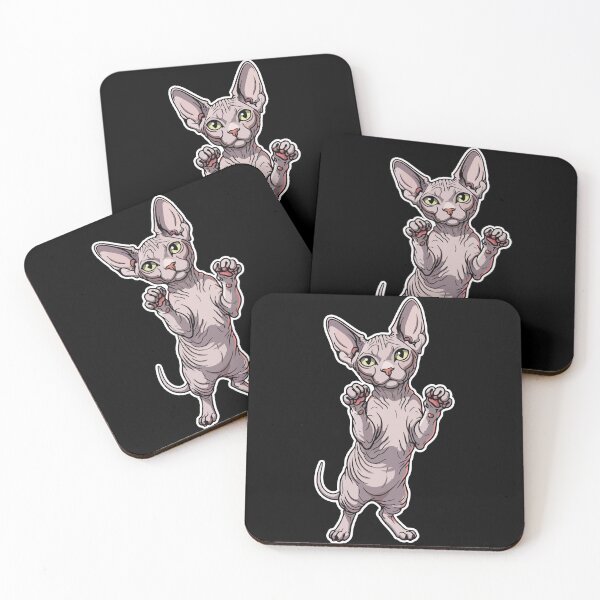 Item preview, Cute Sphynx Cat Standing Pose Portrait designed and sold by PixelStudioBe.