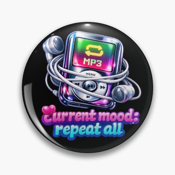 Item preview, Current Mood: Repeat All MP3 Player Y2K  designed and sold by jgvisualarts.