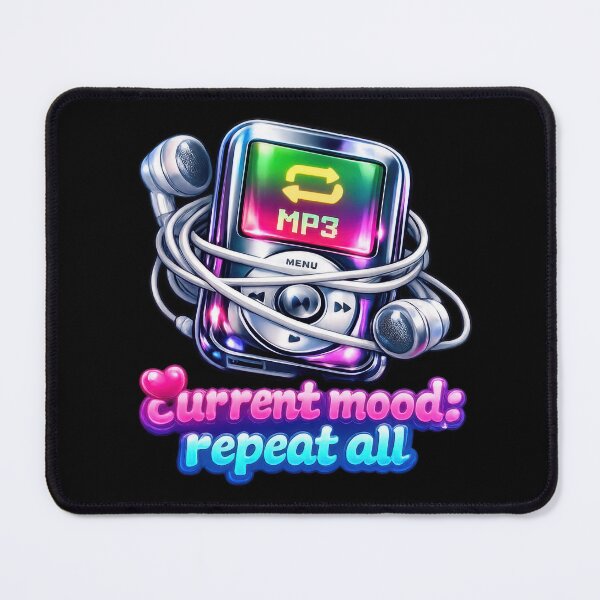 Item preview, Current Mood: Repeat All MP3 Player Y2K  designed and sold by jgvisualarts.
