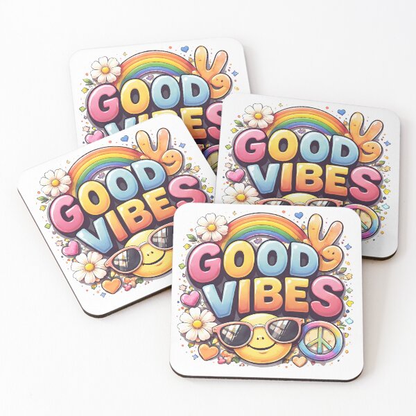Item preview, Good Vibes Rainbow Happy Smiley designed and sold by Amr Siam.