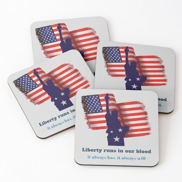 Item preview, Liberty Runs In Our Blood — It Always Has, It Always Will designed and sold by Zoaluxe.