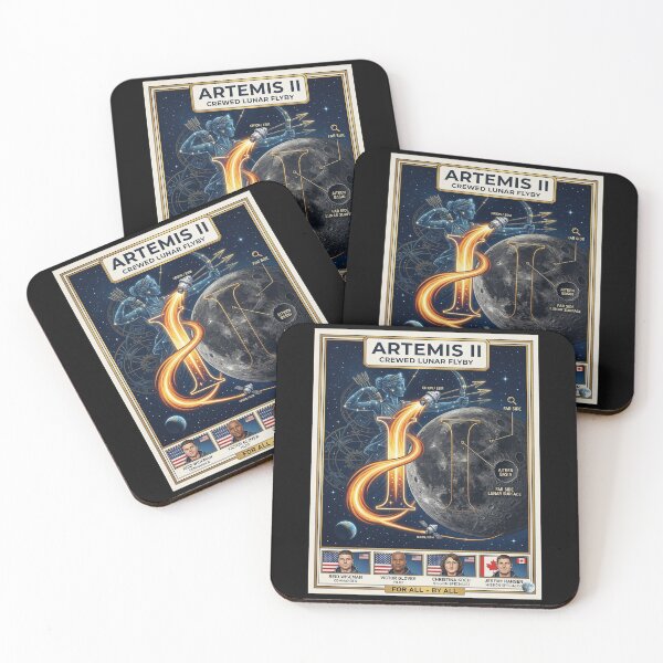 Item preview, Artemis II Crew Mission To The Moon - Wiseman, Glover, Koch & Hansen designed and sold by NuralsArt.