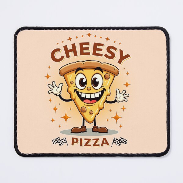 Item preview, Cheesy Pizza Friend - Cute Foodie Design - Sparkly Pizza Lover Gift designed and sold by PriyaMagic.