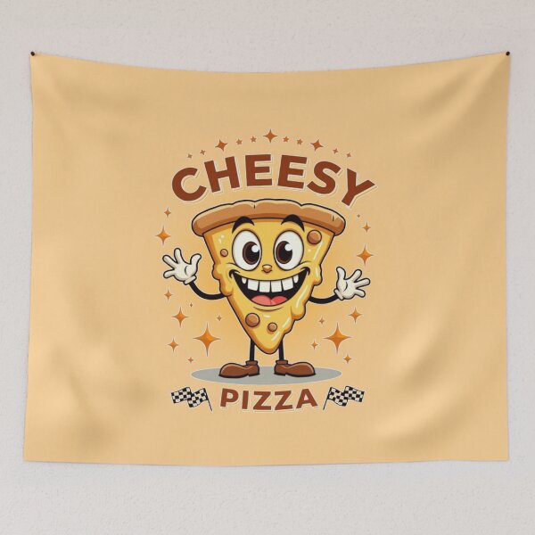 Item preview, Cheesy Pizza Friend - Cute Foodie Design - Sparkly Pizza Lover Gift designed and sold by PriyaMagic.