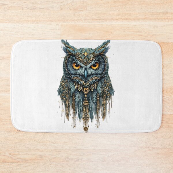 Item preview, Majestic Mystic Owl: The Golden Night Watcher designed and sold by Remix Vision.