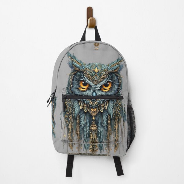 Item preview, Majestic Mystic Owl: The Golden Night Watcher designed and sold by Remix Vision.