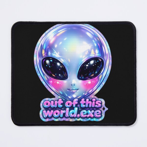 Item preview, Out of This World.exe Chrome Alien Y2K  designed and sold by jgvisualarts.