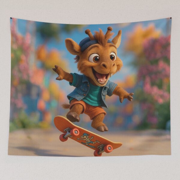 Item preview, Skater Sivatherium designed and sold by Sillytoe.