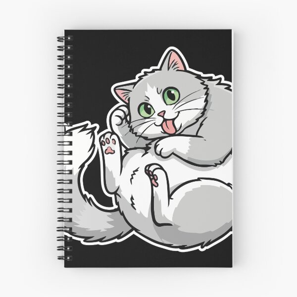 Item preview, Funny Gray and White Cat Tongue Out Cute designed and sold by PixelStudioBe.