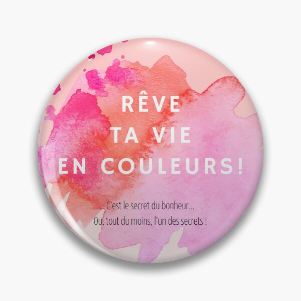 Item preview, "Dream your life in color" – Pink Watercolor & Positive Motivation designed and sold by DIAMVERA.