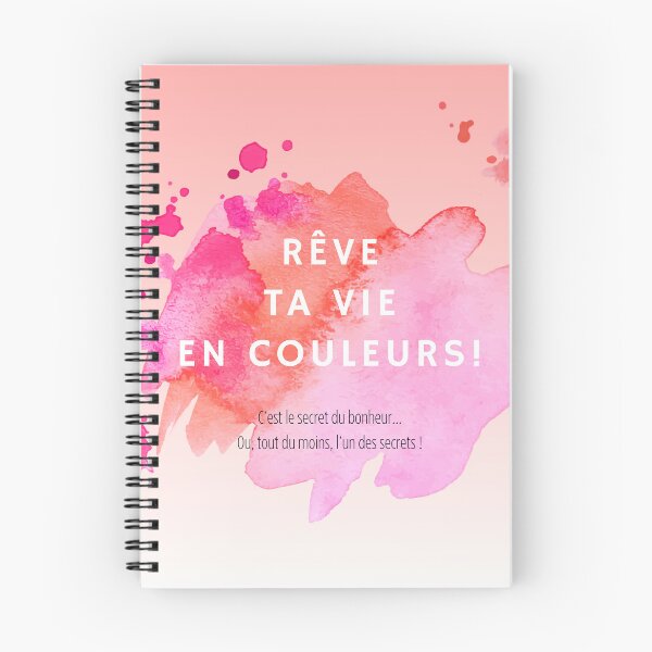 Item preview, "Dream your life in color" – Pink Watercolor & Positive Motivation designed and sold by DIAMVERA.