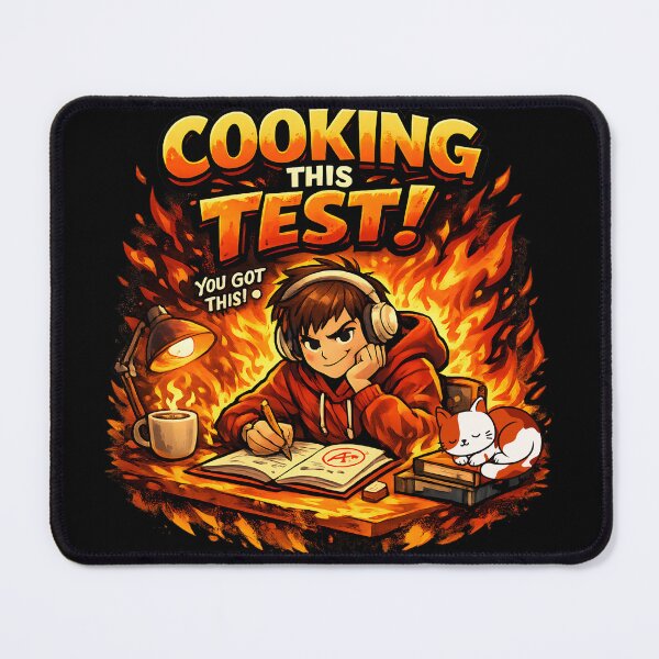 Item preview, On Fire Test Day Shirt High Key Cook Exam Funny Student designed and sold by Jokerstyle.