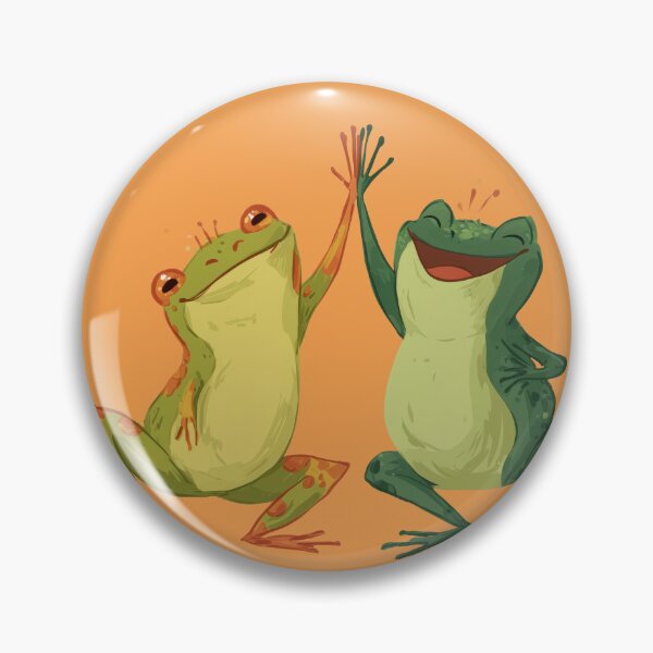 Item preview, Frog High Five designed and sold by DefNoiz.