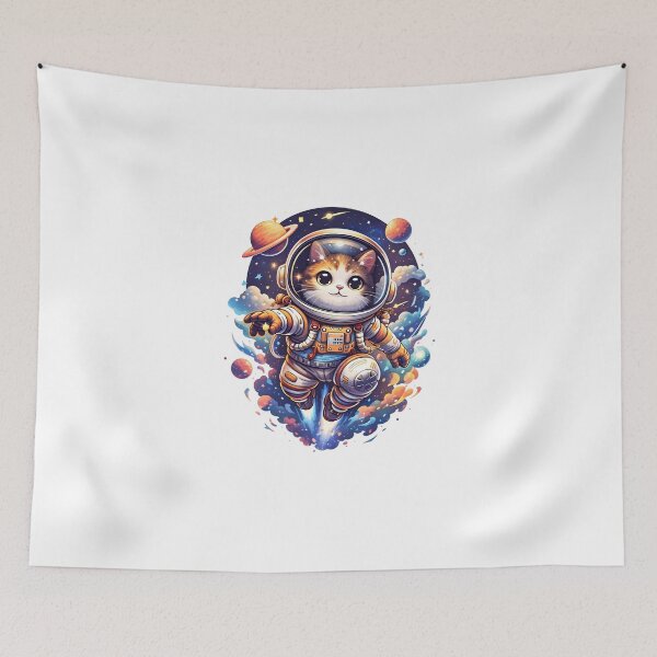 Item preview, Cute Cat Astronaut Galaxy Dream designed and sold by Amr Siam.