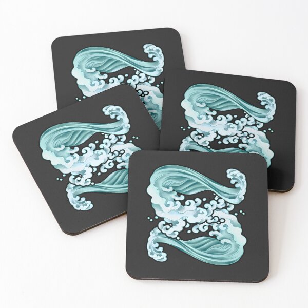 Item preview, Zen Ocean Wave S-Flow - Minimalist Japanese Abstract Art designed and sold by Jyoti-Quotes.