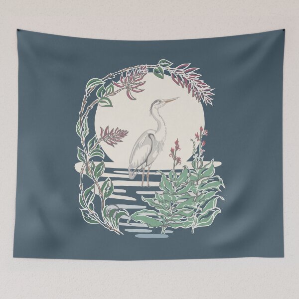 Item preview, Moonlit Heron designed and sold by WildFoxStudio.