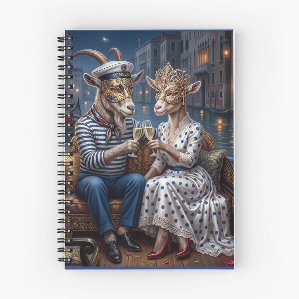 Item preview, The goat and the billy goat in love in Venice. Year of the Goat 2027. designed and sold by Natalia-Vlad.