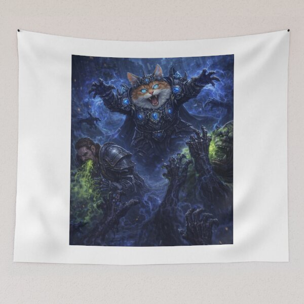 Item preview, Chaos Mage Cat – Epic Fantasy Battle with a Mischievous Feline Sorcerer designed and sold by Mirgonhood.