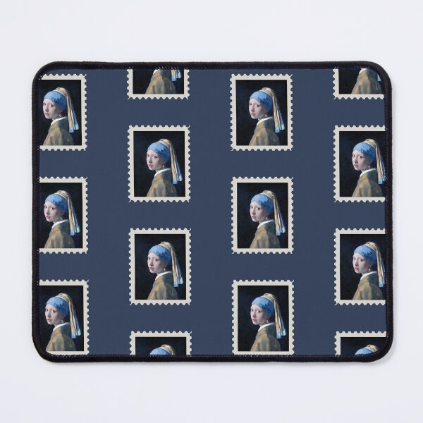 Item preview, Girl with a Pearl Earring Stamp designed and sold by violettebubble.