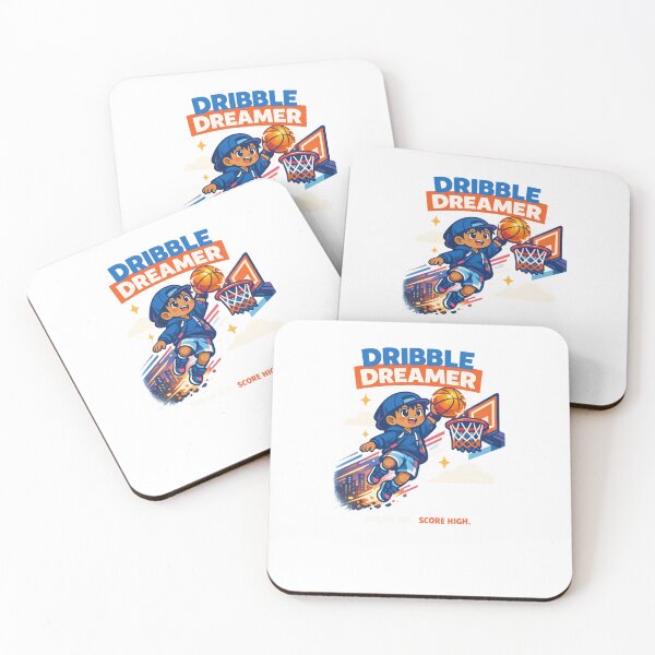 Item preview, Dribble Dreamer – Minimal Flat Basketball Design designed and sold by Joyfulfabric.