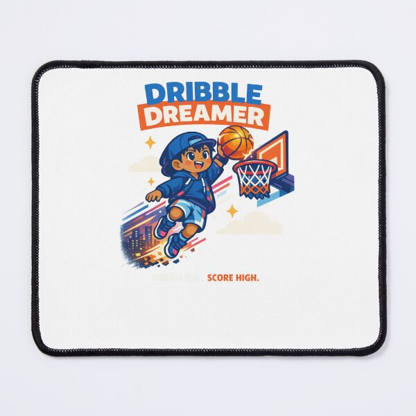 Item preview, Dribble Dreamer – Minimal Flat Basketball Design designed and sold by Joyfulfabric.