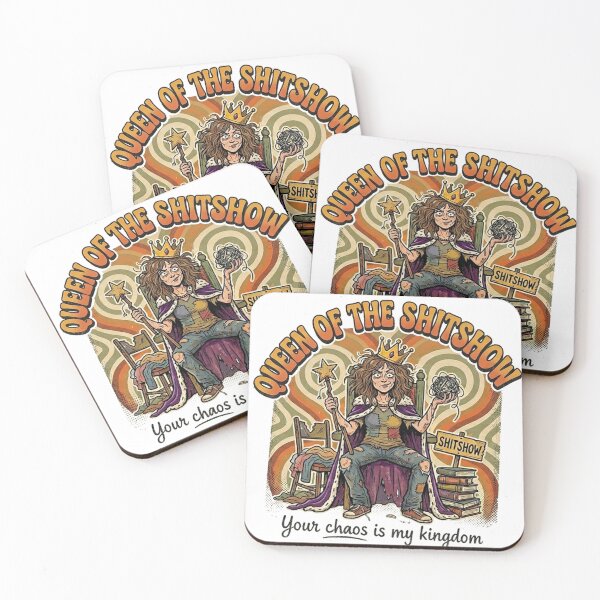 Item preview, Queen of the Shitshow - Retro Sarcastic Chaos Queen Art designed and sold by yubasadeq.