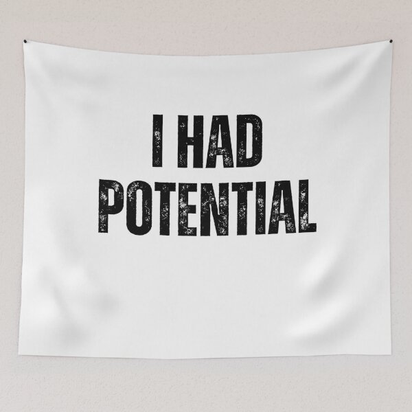 Item preview, I Had Potential Funny Sarcastic Physics Science Pun Vintage designed and sold by Ali-printshop.