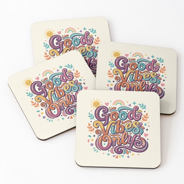 Item preview, Good Vibes Only Retro Groovy Typography - Colorful Aesthetic Boho art designed and sold by Far Out Goods.