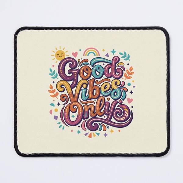 Item preview, Good Vibes Only Retro Groovy Typography - Colorful Aesthetic Boho art designed and sold by Far Out Goods.