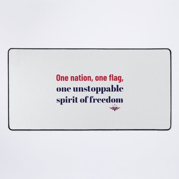 Item preview, One Nation, One Flag, One Unstoppable Spirit Of Freedom designed and sold by Zoaluxe.