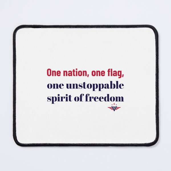 Item preview, One Nation, One Flag, One Unstoppable Spirit Of Freedom designed and sold by Zoaluxe.