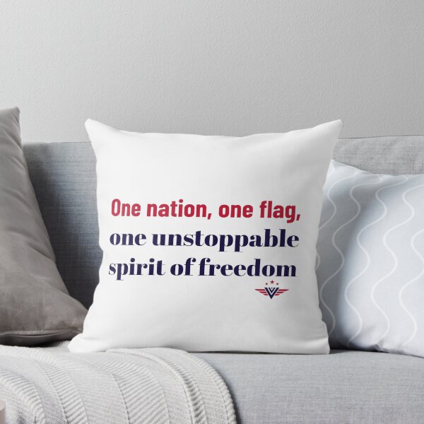 Item preview, One Nation, One Flag, One Unstoppable Spirit Of Freedom designed and sold by Zoaluxe.