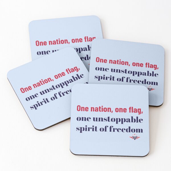 Item preview, One Nation, One Flag, One Unstoppable Spirit Of Freedom designed and sold by Zoaluxe.