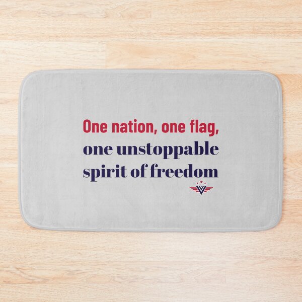 Item preview, One Nation, One Flag, One Unstoppable Spirit Of Freedom designed and sold by Zoaluxe.