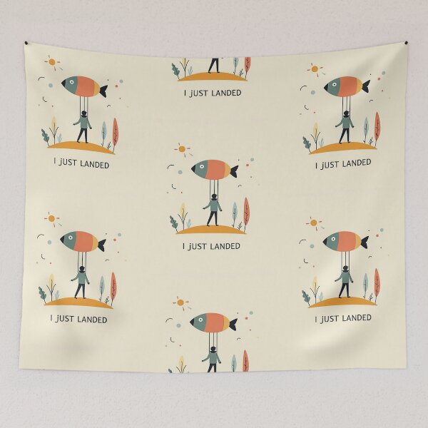 Item preview, I JUST LANDED - MEN AND WOMEN designed and sold by Pourtonanniv.