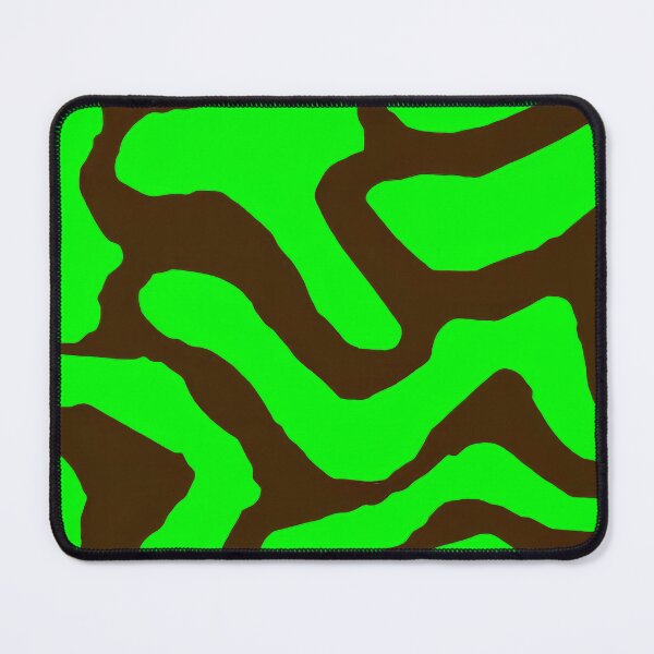 Item preview, Spring Green and Espresso Brown Abstract Botanical Pattern designed and sold by MaisonMaroMara.