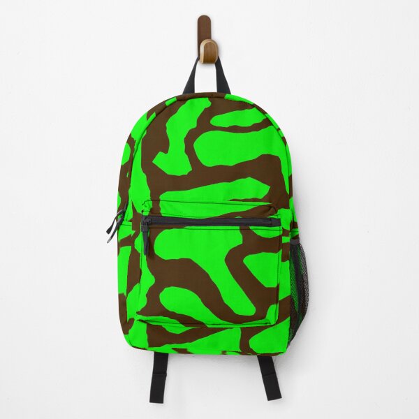 Item preview, Spring Green and Espresso Brown Abstract Botanical Pattern designed and sold by MaisonMaroMara.