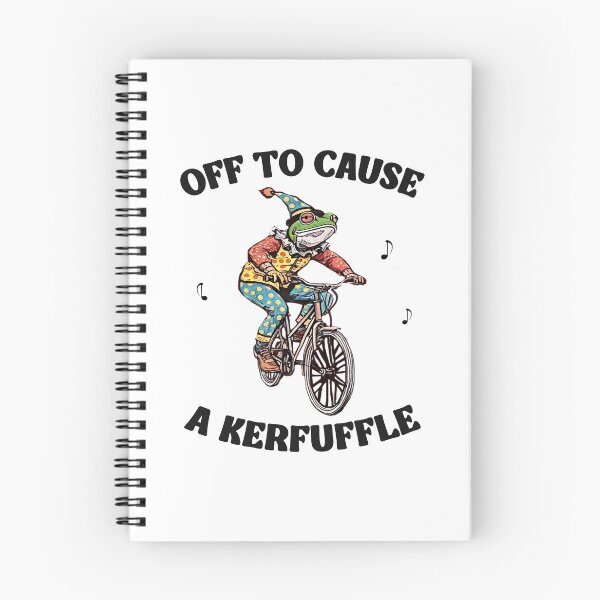 Item preview, Off To Cause A Kerfuffle - Funny Clown Frog Humor designed and sold by Mado Shop.