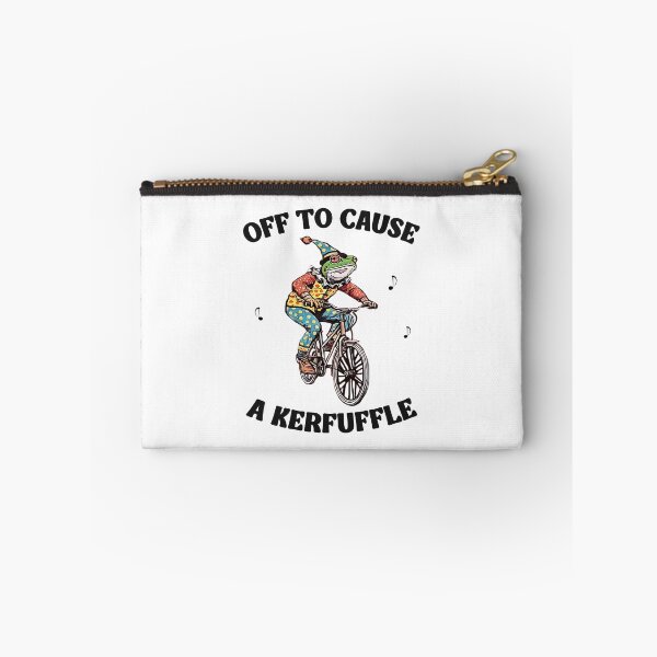 Item preview, Off To Cause A Kerfuffle - Funny Clown Frog Humor designed and sold by Mado Shop.
