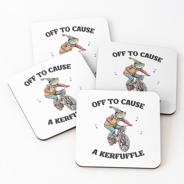 Item preview, Off To Cause A Kerfuffle - Funny Clown Frog Humor designed and sold by Mado Shop.
