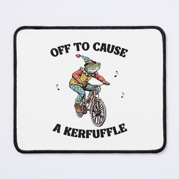 Item preview, Off To Cause A Kerfuffle - Funny Clown Frog Humor designed and sold by Mado Shop.