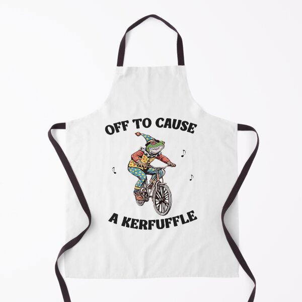 Item preview, Off To Cause A Kerfuffle - Funny Clown Frog Humor designed and sold by Mado Shop.