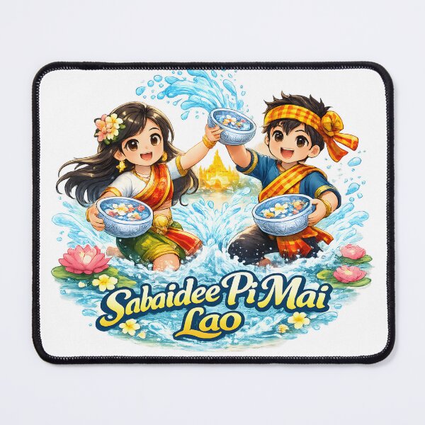 Item preview, Sabaidee Pi Mai Lao – Lao New Year Water Festival Couple Shirt designed and sold by AC Artwear.