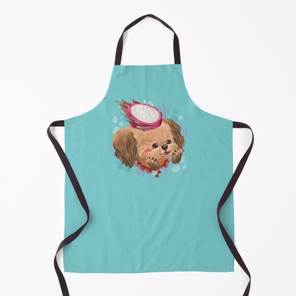 Item preview, Brown Poodle with a Dragon Fruit on Head designed and sold by Khotekmei.