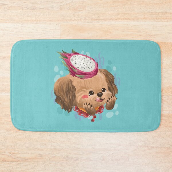 Item preview, Brown Poodle with a Dragon Fruit on Head designed and sold by Khotekmei.